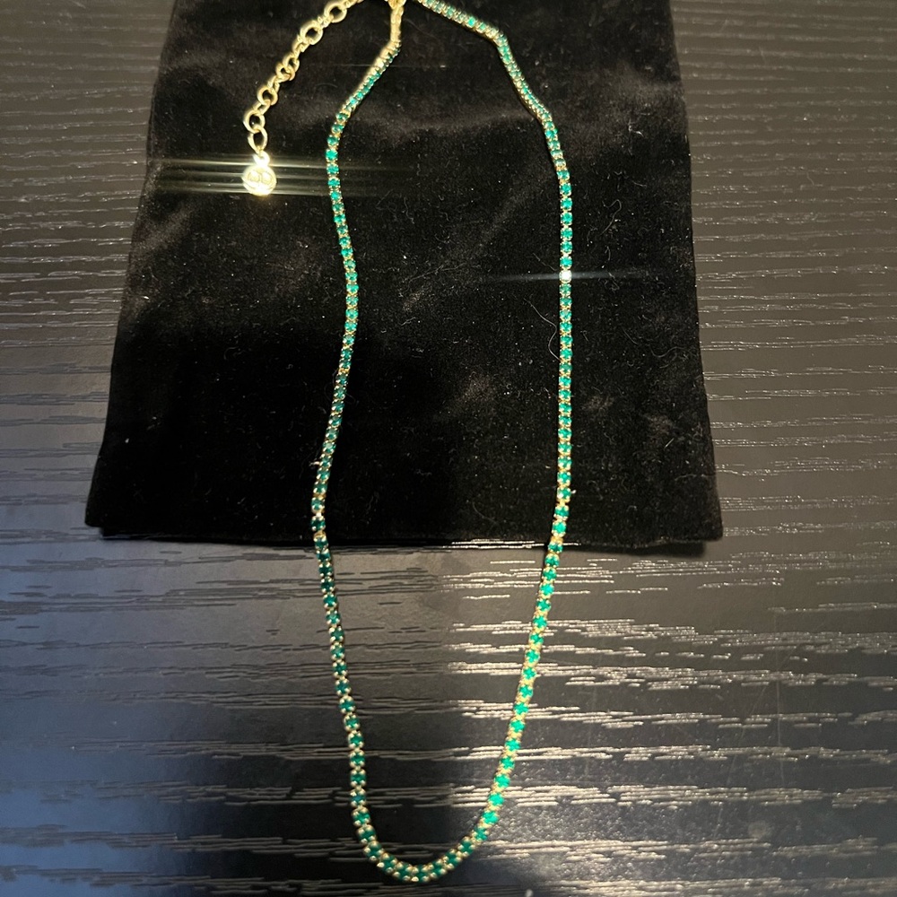 Gorjana Green Crystal Necklace